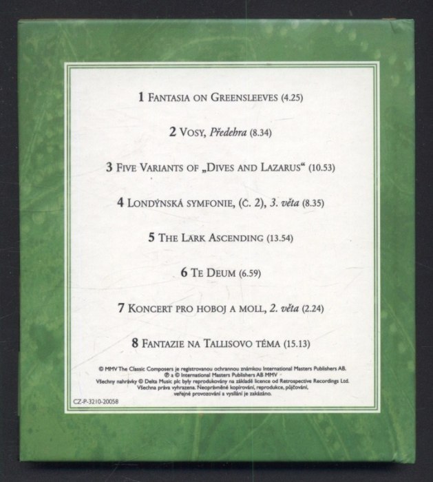 Ralph Vaughan Williams - Anglická fantazie (CD)