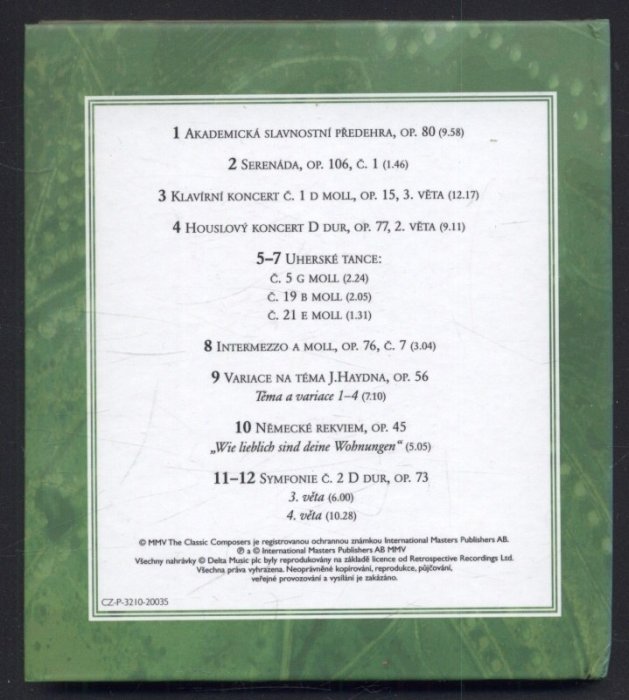 Johannes Brahms - Velká vášeň (CD)