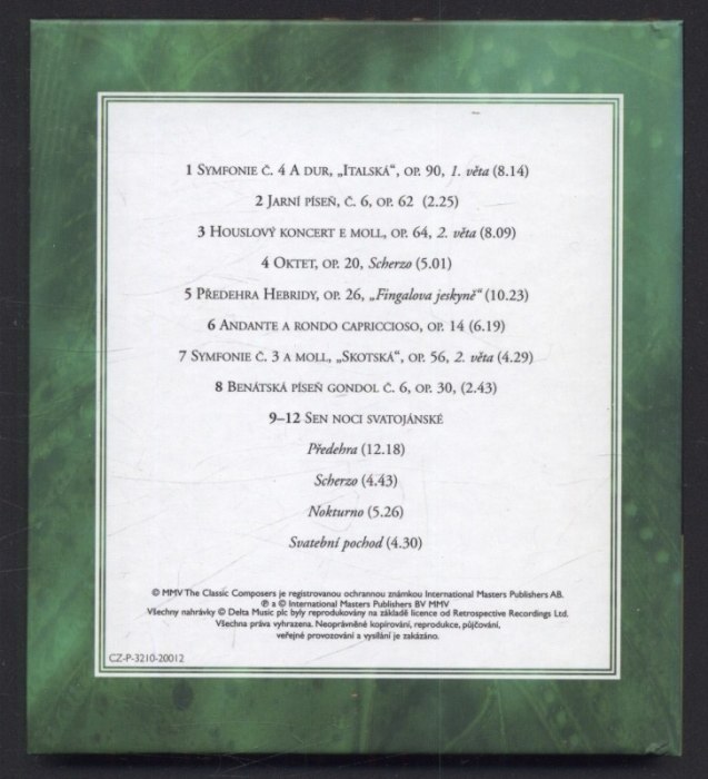 Felix Mendelssohn Bartholdy - Sny a fantazie (CD)