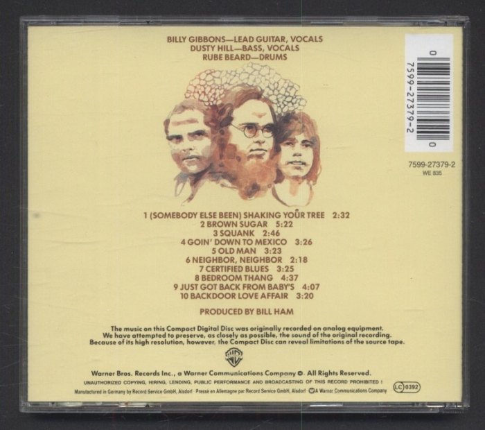 ZZ Top - First Album (CD)
