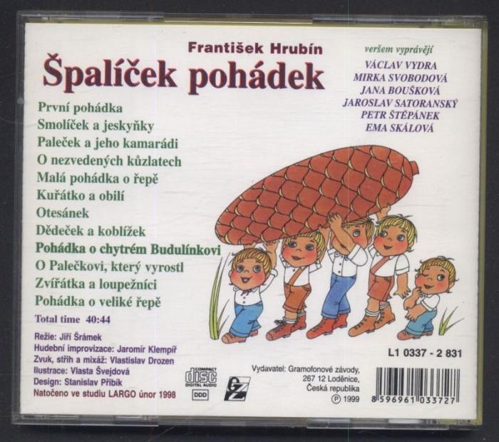 František Hrubín - Špalíček pohádek (CD)