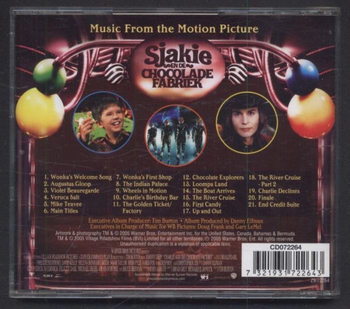 Danny Elfman - Charlie And The Chocolate Factory (Original Motion Picture Soundtrack) (CD)