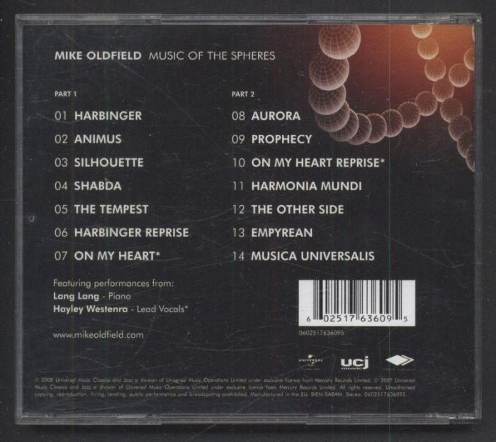 Mike Oldfield - Music Of The Spheres (CD)