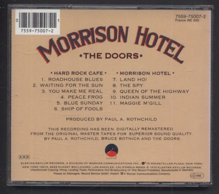 The Doors - Morrison Hotel (CD)