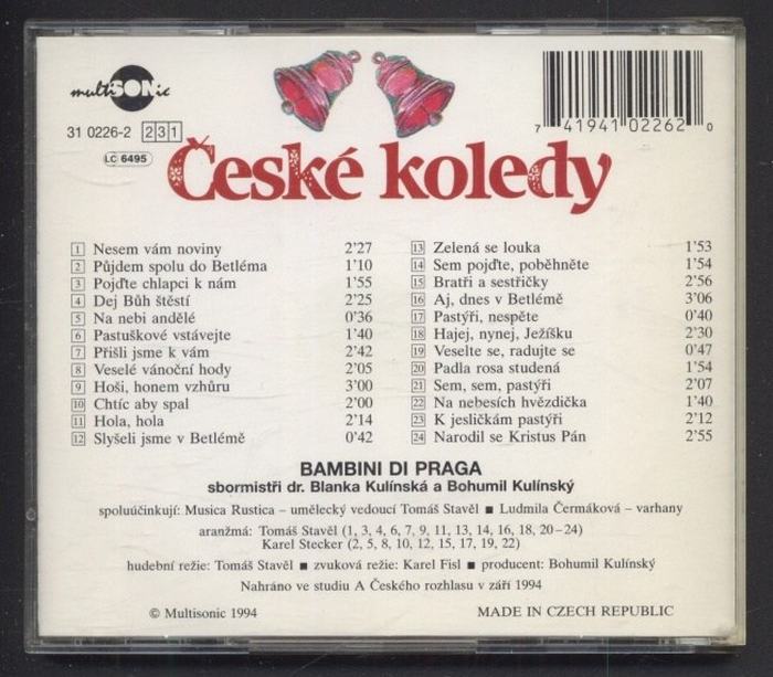 Bambini di Praga - České koledy (CD)