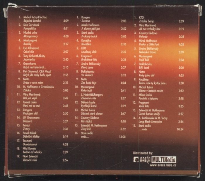 Michal Tučný, Věra Martinová, Pavel Bobek, Zelenáči, Mustangové, Fešáci a další - The Best of Country (3CD v boxu)