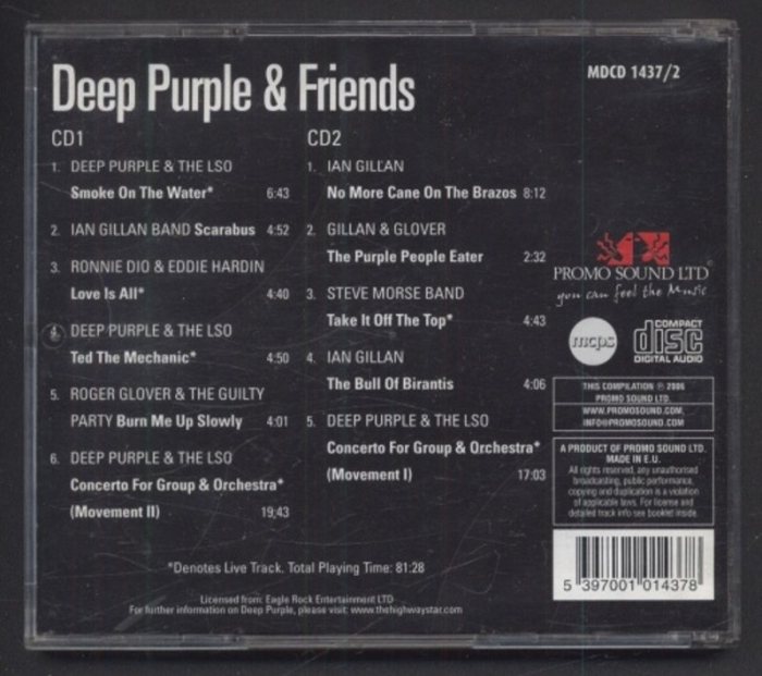 Various - Deep Purple  a  Friends (Greatest Hits) (2CD)