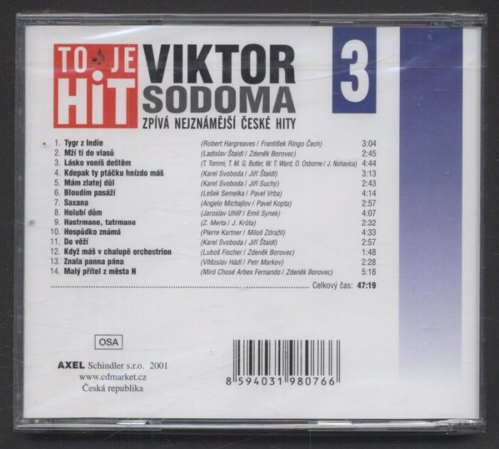 Viktor Sodoma - Viktor Sodoma zpívá nejznámější české hity (CD)