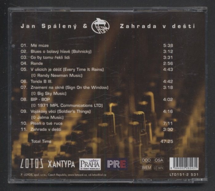 Jan Spálený a ASPM - Zahrada v dešti (CD)