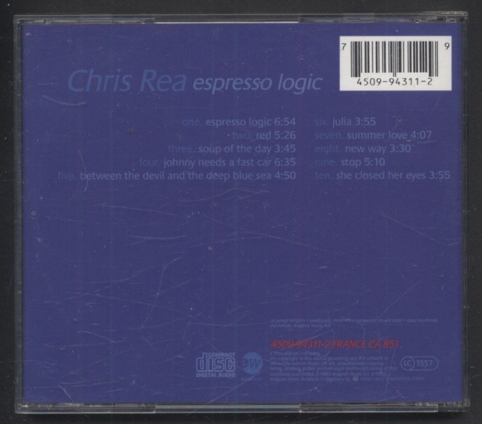 Chris Rea - Espresso Logic (CD)