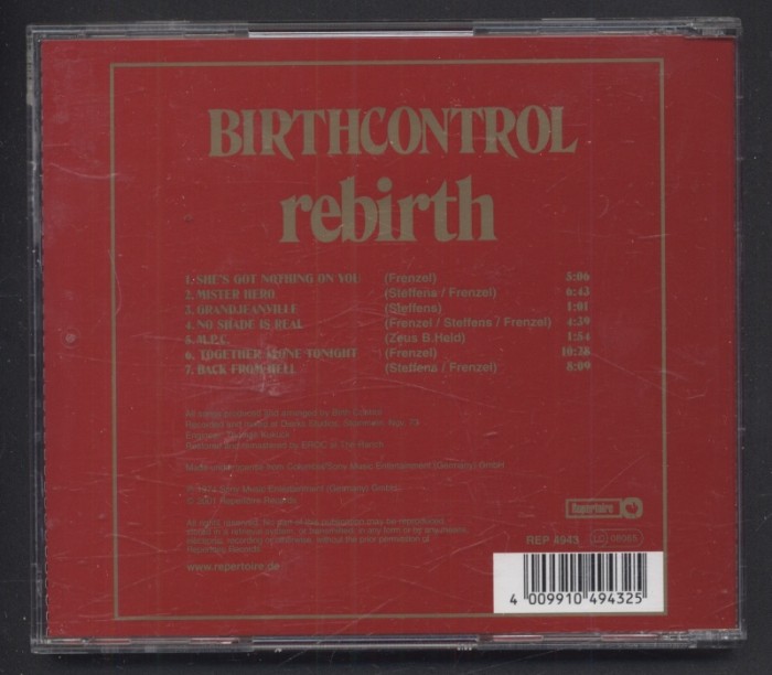 Birth Control - Rebirth (CD)