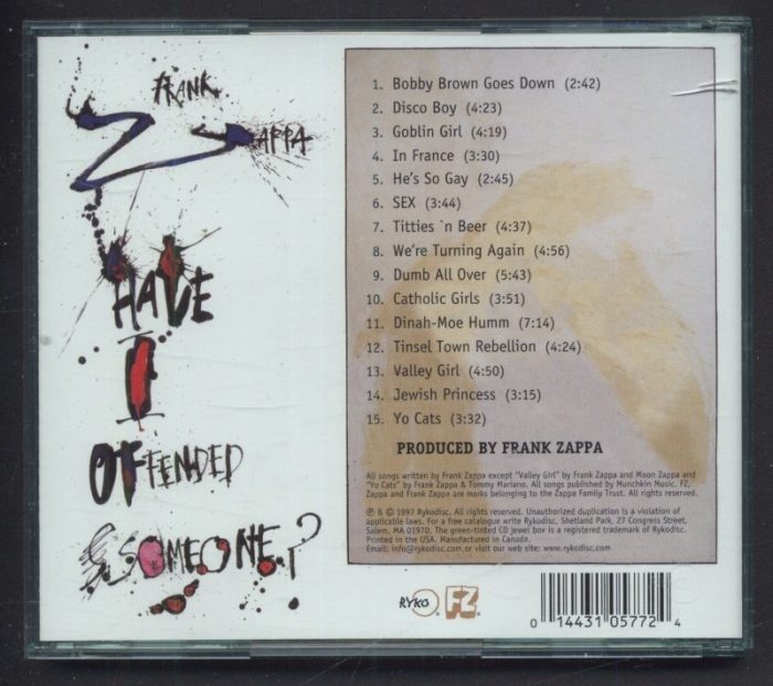 Frank Zappa - Have I Offended Someone? (CD)