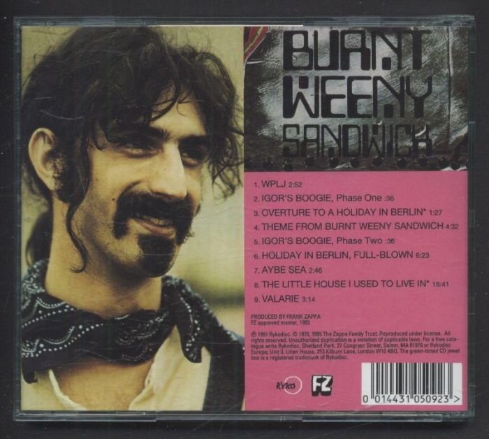 Frank Zappa - Burnt Weeny Sandwich (CD)