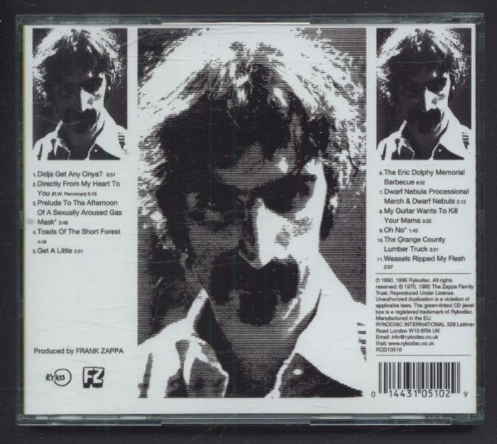 Frank Zappa / The Mothers Of Invention - Weasels Ripped My Flesh (CD)