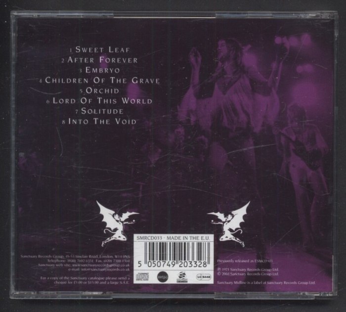 Black Sabbath - Master Of Reality (CD)