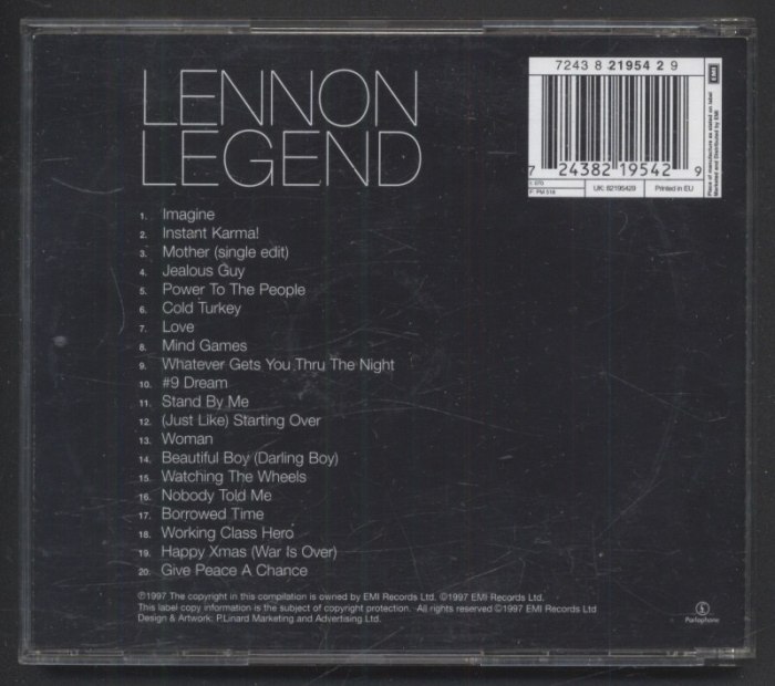 John Lennon - Lennon Legend (The Very Best Of John Lennon) (CD)
