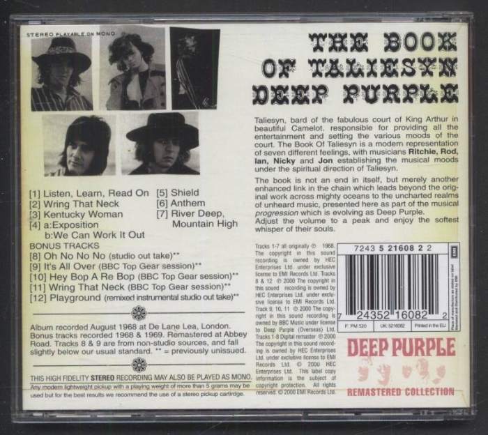 Deep Purple - The Book Of Taliesyn (CD)