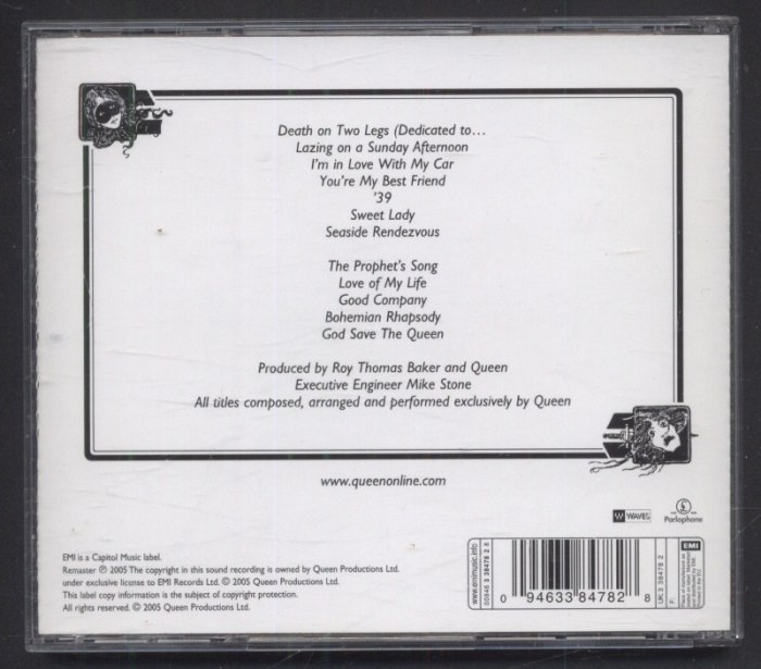Queen - A Night At The Opera (CD)