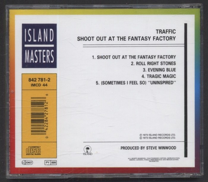 Traffic - Shoot Out At The Fantasy Factory (CD)