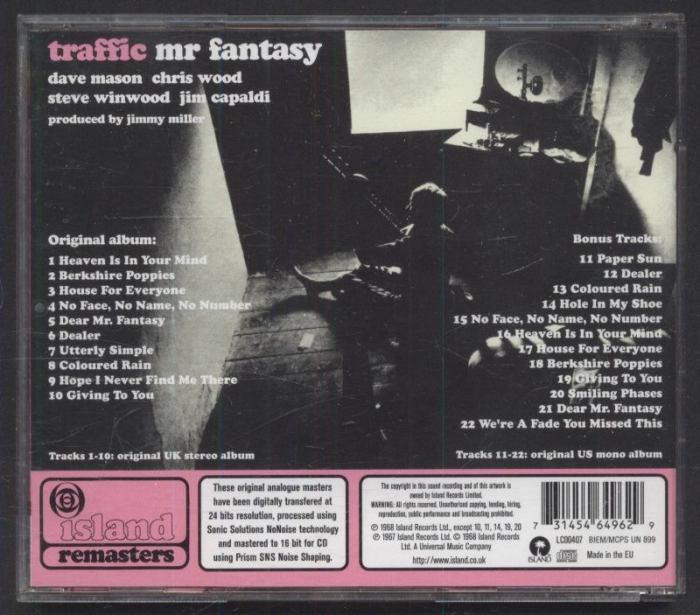 Traffic - Mr. Fantasy (CD)