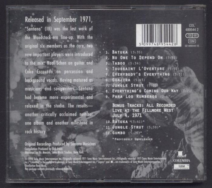 Santana - Santana III (CD)