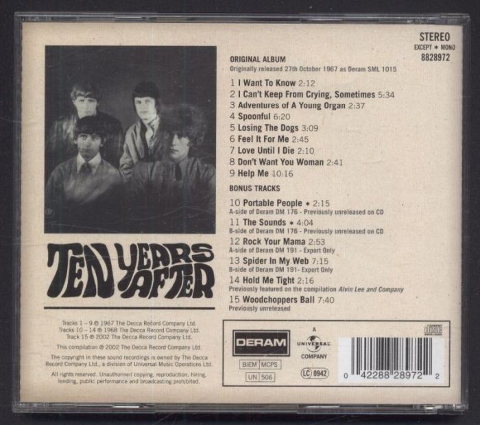 Ten Years After - Ten Years After (CD)