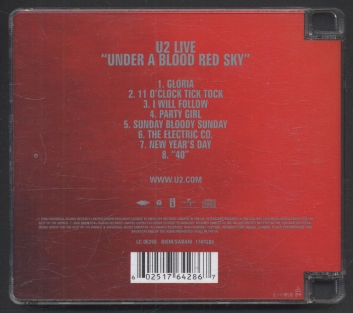 U2 - Live "Under A Blood Red Sky" (CD)