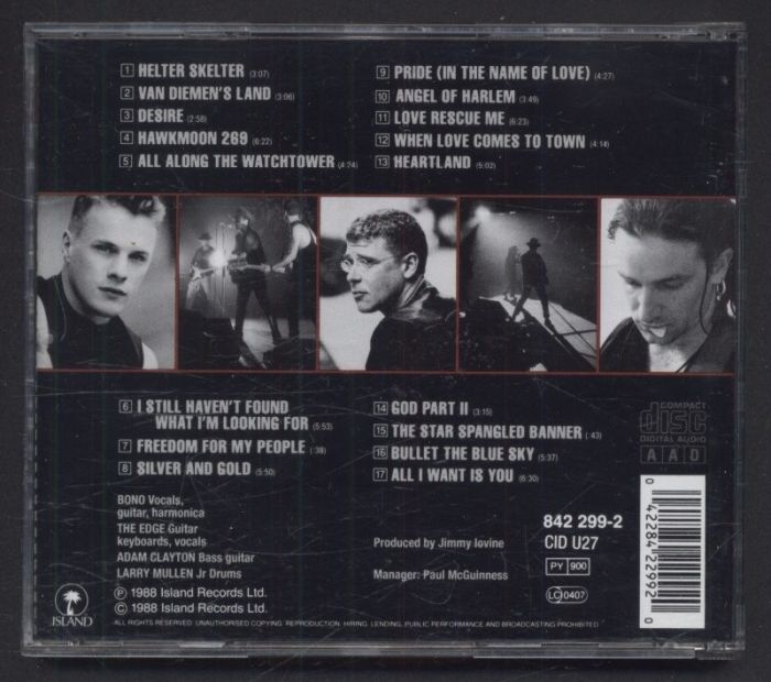 U2 - Rattle And Hum (CD)