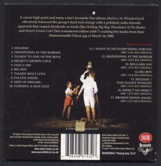 Nazareth - Malice In Wonderland (CD)