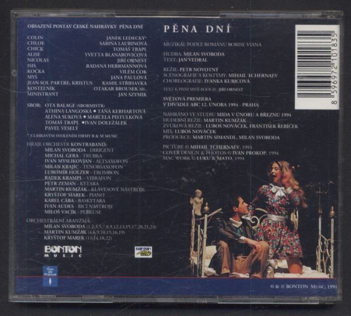 Milan Svoboda, Jan Vedral - Kontraband - Pěna dní (Muzikál podle románu Borise Viana) (CD)