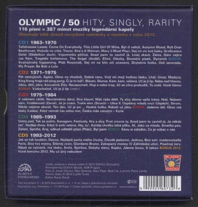 Olympic - 50 - Hity Singly Rarity (5CD)