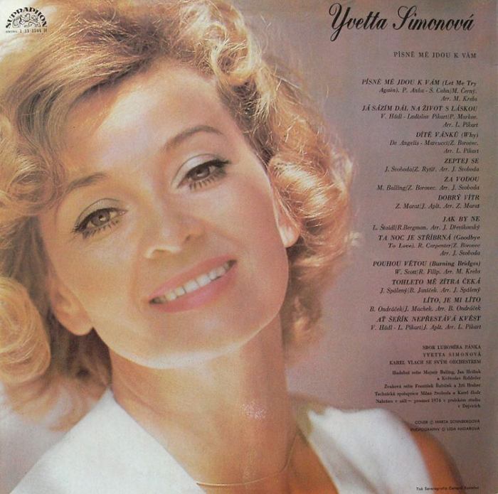 Yvetta Simonová - Písně mé jdou k vám (LP)