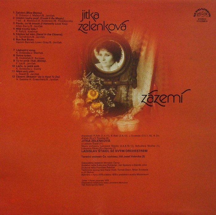Jitka Zelenková - Zázemí (LP)