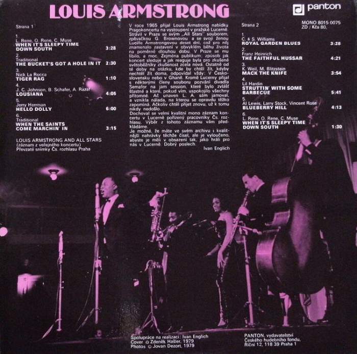 Louis Armstrong - Lucerna-1965 - Lucerna Hall-Prague 1965 - Live (LP)