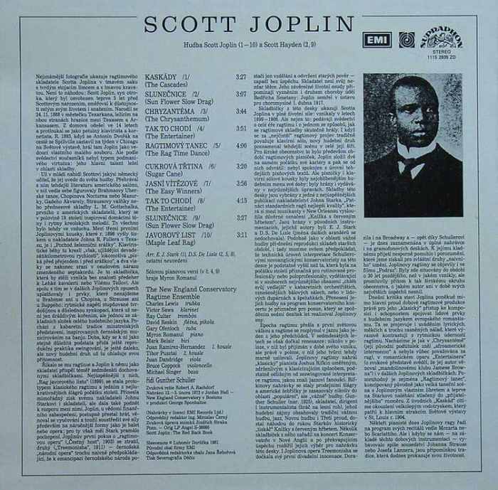 Scott Joplin - The Red Back Book (LP)