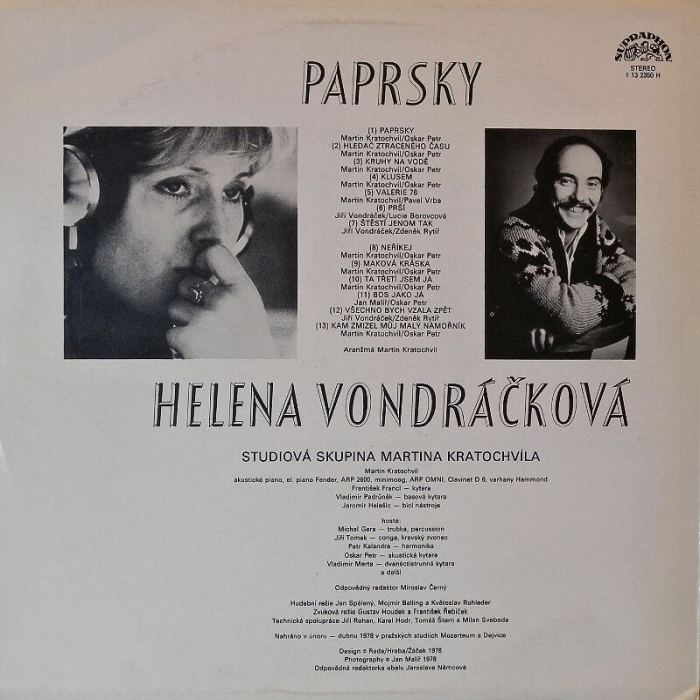 Helena Vondráčková - Paprsky (LP)