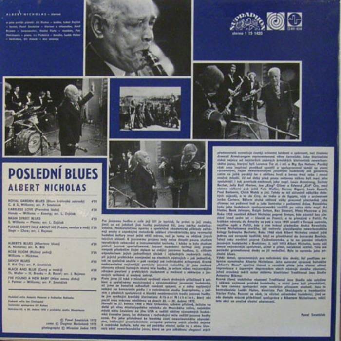 Albert Nicholas - Poslední blues (LP)