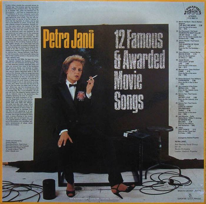 Petra Janů - 12 Famous  a  Awarded Movie Songs (LP)