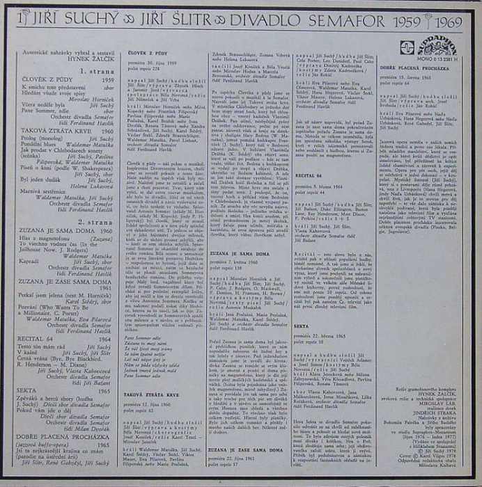 Divadlo Semafor 1959-1969 (3 LP)