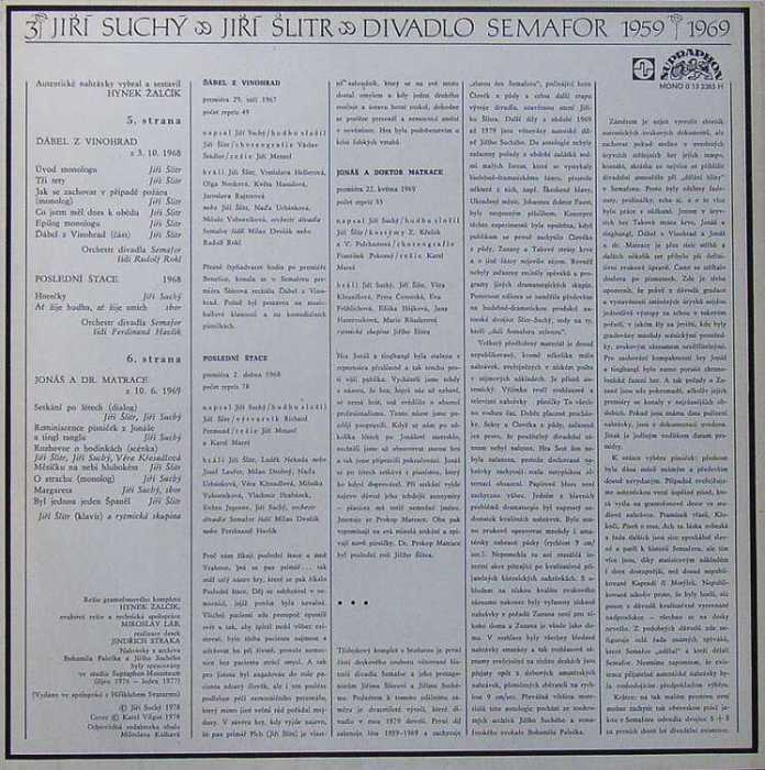 Divadlo Semafor 1959-1969 (3 LP)