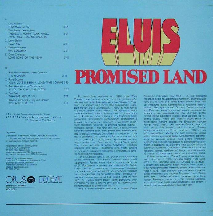 Elvis Presley - Promised Land (LP)