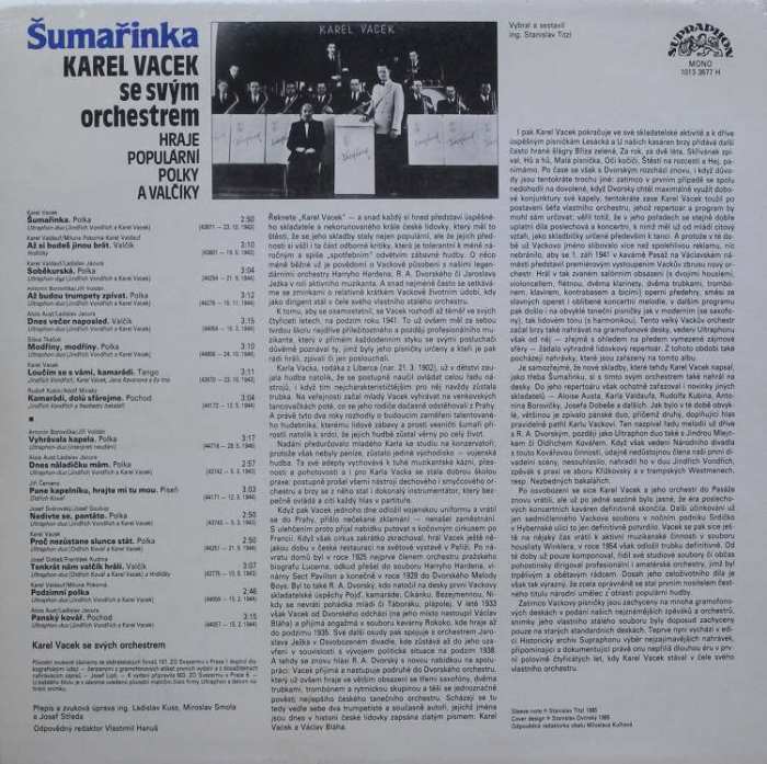 Karel Vacek - Šumařinka (LP)