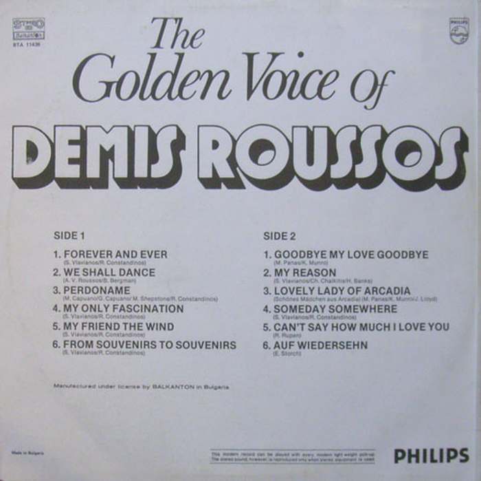 Demis Roussos - The Golden Voice of Demis Roussos