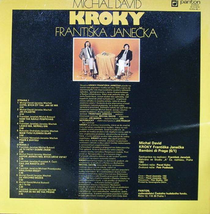 Michal David  a  Kroky Františka Janečka - Michal David  a  Kroky Františka Janečka (LP)