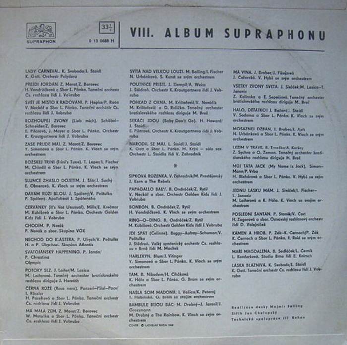 Various Artists - 8. Album Supraphonu (LP)
