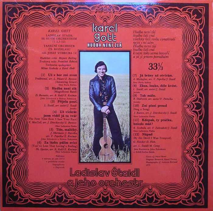 Karel Gott - Hudba není zlá (LP)