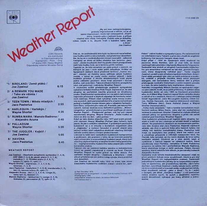 Weather Report - Weather Report (LP)