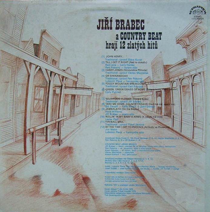 Jiří Brabec  a  Country Beat - 12 zlatých hitů (LP)