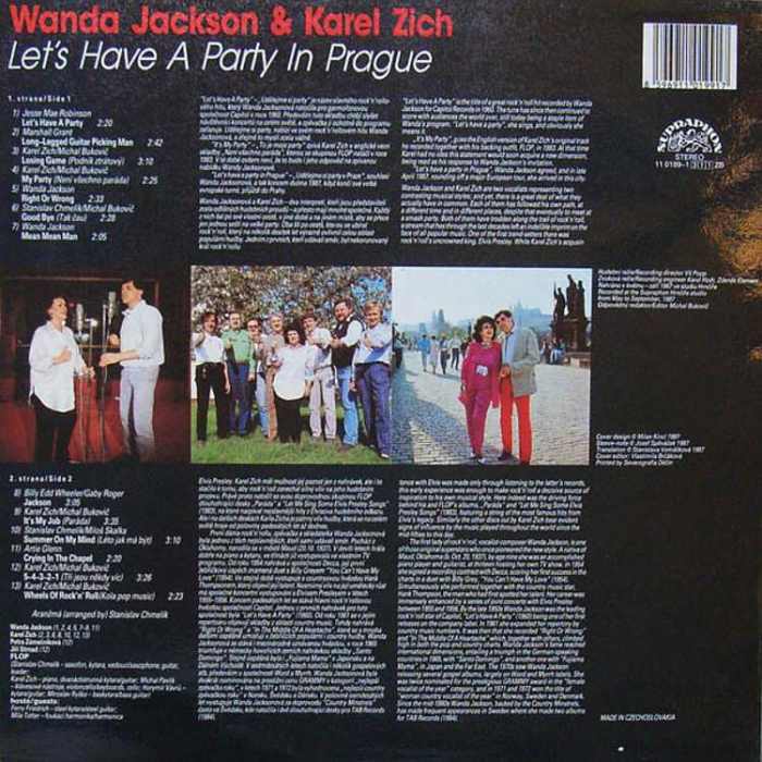 Karel Zich  a  Wanda Jackson - Let's Have A Party In Prague (LP)