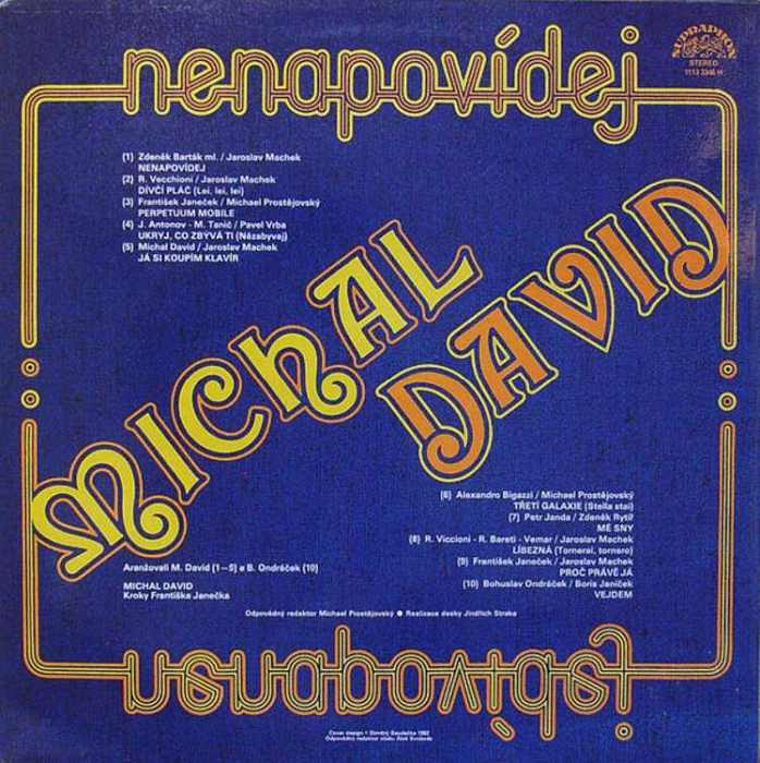 Michal David & Kroky - Nenapovídej (LP)